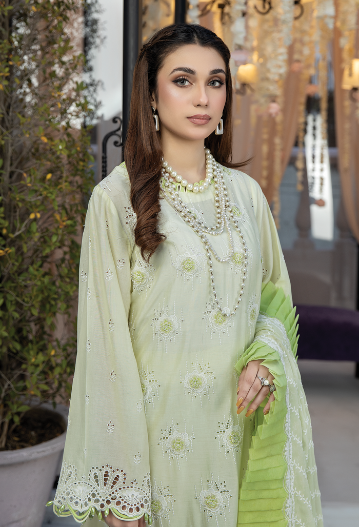 Adan's Libas Chantelle Chikankari Unstitched 3 Piece Embroidered Lawn Suit - D-09 - Summer Collection 2023 Brand Mafia by Zonash