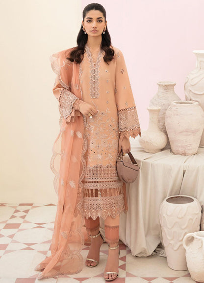 Afrozeh Embroidered Lawn Suits Unstitched 3 Piece FCAF23 AL-23-V3-06 Hazel - Festive Collection Brand Mafia by Zonash