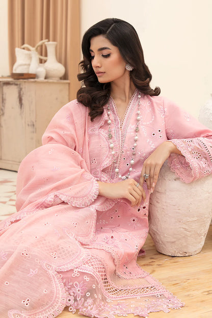 Afrozeh Unstitched 3 Piece Embroidered Lawn Suit FCAF23 AL-23-V3-02 Peony - Festive Collection Brand Mafia by Zonash