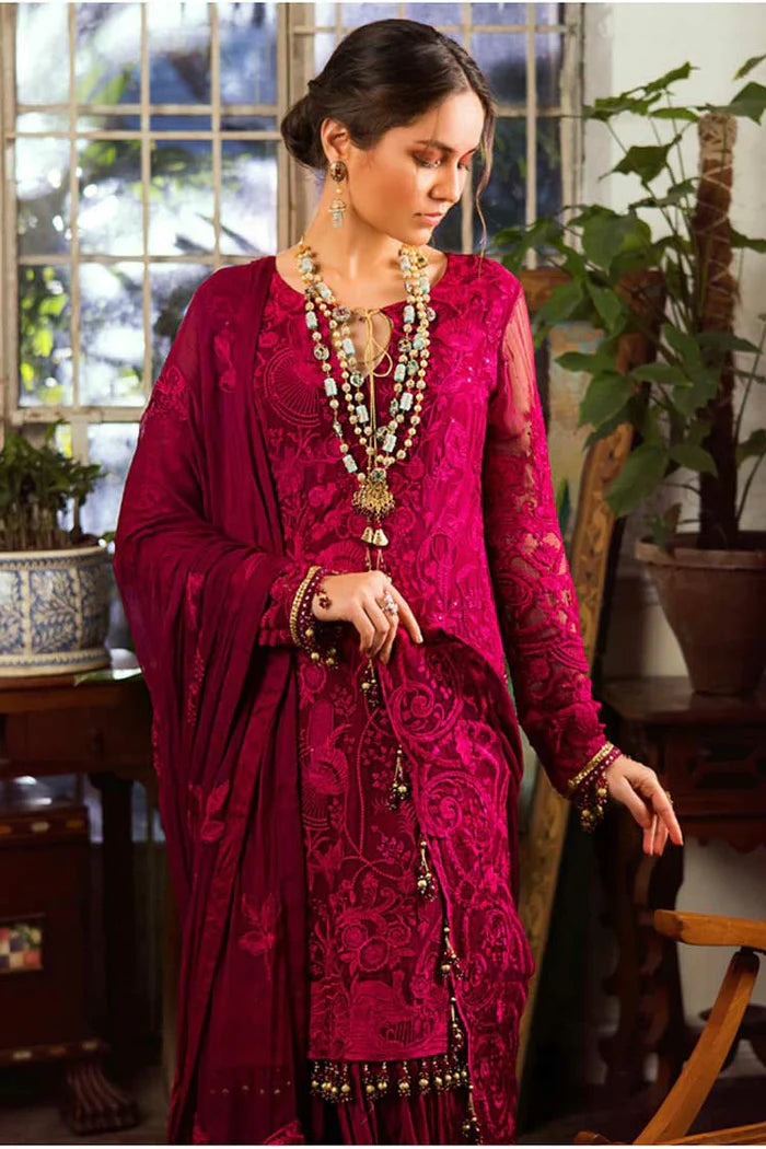 Al Zohaib Stitched 3 Piece Embroidered Chiffon Suits 01 Fiana - Luxury Formal Collection Brand Mafia by Zonash