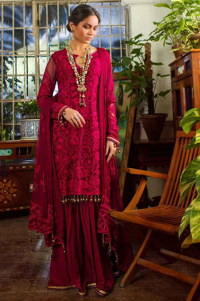 Al Zohaib Stitched 3 Piece Embroidered Chiffon Suits 01 Fiana - Luxury Formal Collection Brand Mafia by Zonash