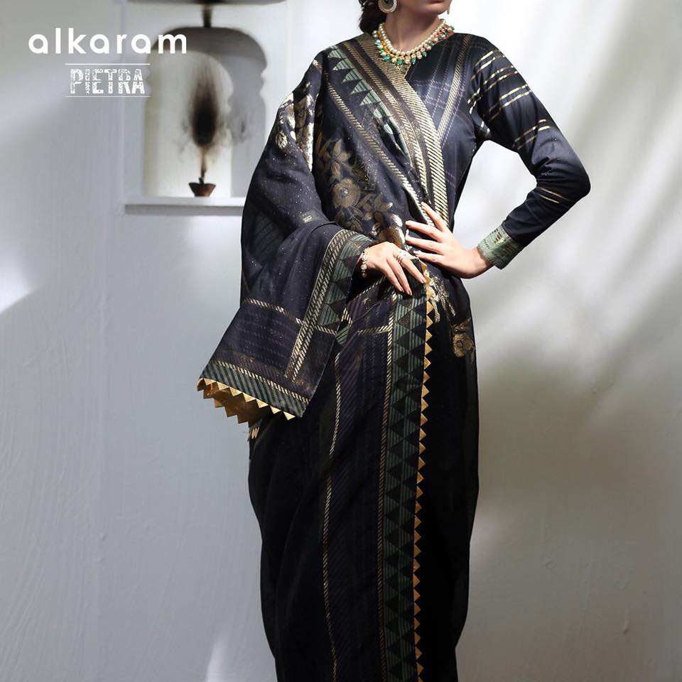 Alkaram - Unstitched 2 Piece Printed Jacquard Suit - AKPJ1 - Summer Collection Brand Mafia by Zonash