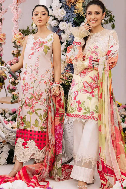 Ariana By Asifa & Nabeel Stitched 3 Piece Embroidered Lawn Suit - AMOUR 4A - Luxury Lawn Collection Brand Mafia by Zonash