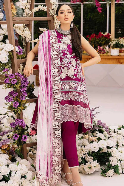 Ariana By Asifa & Nabeel Stitched 3 Piece Embroidered Lawn Suit - ELANIE 8B - Luxury Lawn Collection Brand Mafia by Zonash