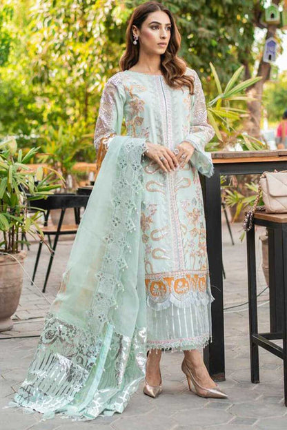 Ariana By Asifa & Nabeel Stitched 3 Piece Embroidered Lawn Suit - FLORIAN 6B - Luxury Lawn Collection Brand Mafia by Zonash