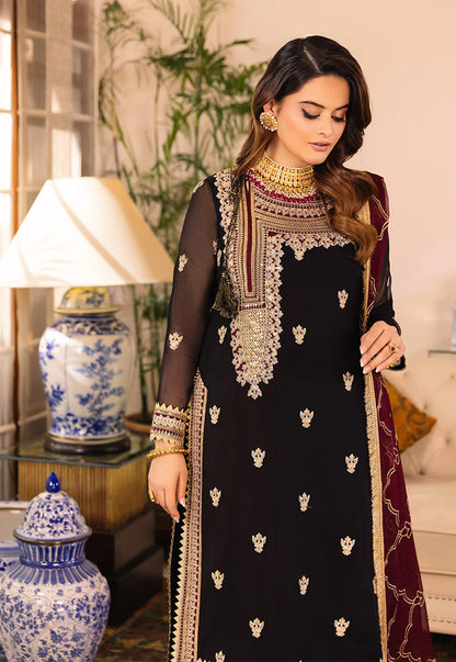 Asim Jofa Maahru, Noorie & Merub Embroidered 3Pc Unstitched Suit AJSM-37 Brand Mafia by Zonash