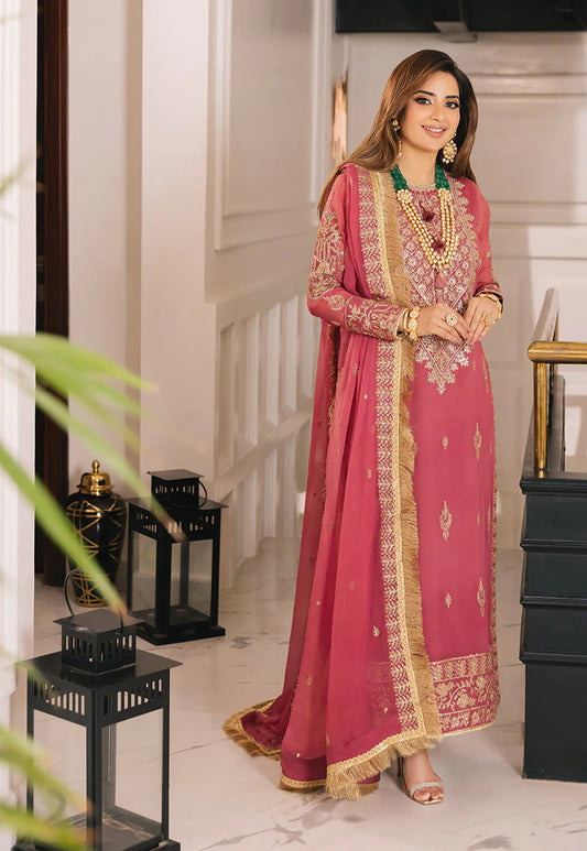 Asim Jofa Maahru, Noorie & Merub Embroidered 3Pc Unstitched Suit AJSM-42 Brand Mafia by Zonash