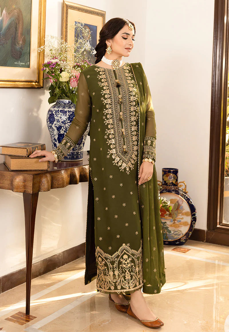 Asim Jofa Maahru, Noorie & Merub Embroidered 3Pc Unstitched Suit AJSM-43 Brand Mafia by Zonash