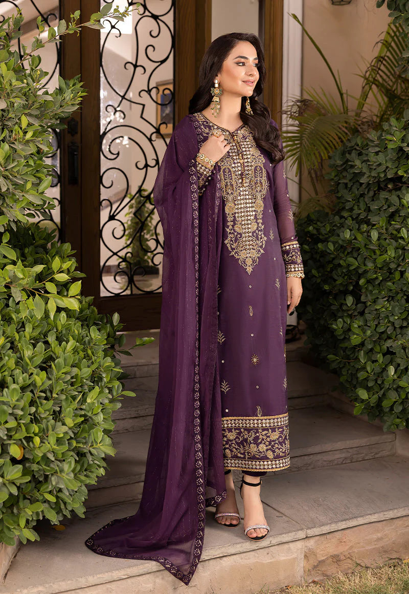 Asim Jofa Maahru, Noorie & Merub Embroidered 3Pc Unstitched Suit AJSM-44 Brand Mafia by Zonash