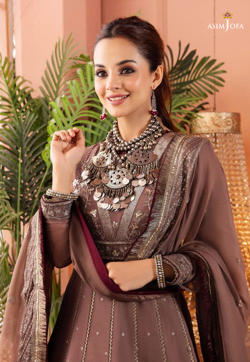 Asim Jofa Mehr-o-Maah Embroidered Suits Unstitched 3 Piece AJM-17 - Luxury Festive Collection Brand Mafia by Zonash