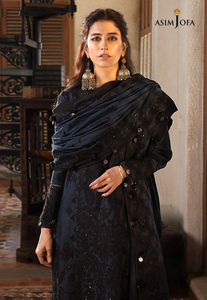 Asim Jofa The Syra Embroidered Suits Unstitched 3 Piece AJK-13 - Winter Collection Brand Mafia by Zonash