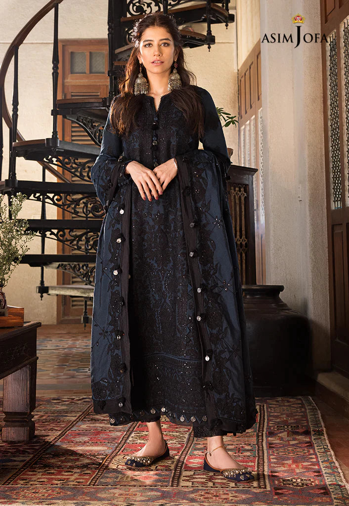 Asim Jofa The Syra Embroidered Suits Unstitched 3 Piece AJK-13 - Winter Collection Brand Mafia by Zonash