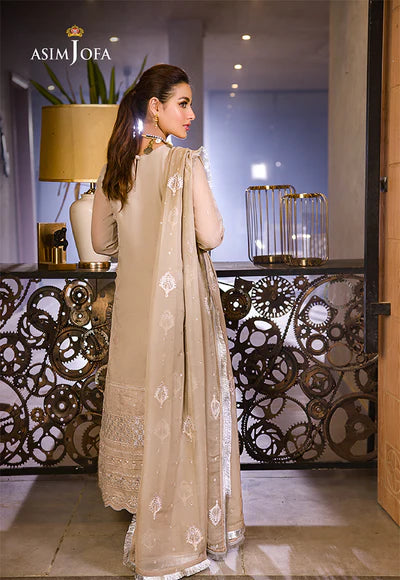 Asim Jofa Unstitched 3 Piece Embroidered Organza Suit AJ22E AJCK-12 - Eid Collection Brand Mafia by Zonash