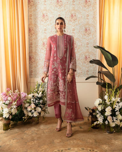 Ayzel By Afrozeh Unstitched 3 Piece Embroidered Chiffon Suit AAF24TW ADK-V1-05 Rosalie - Luxury Collection Brand Mafia by Zonash