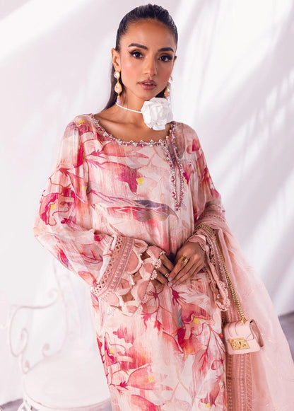 Ballerina By Nureh Unstitched 4 Piece Embroidered Chiffon Suit NU24BL NU2 135 Oak Mist - Festive Collection Brand Mafia by Zonash