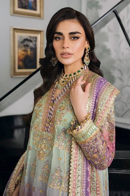 Baroque Chantelle Unstitched 3 Piece Embroidered Chiffon Suit - BQU-CH12-D08 - Luxury Wedding Collection - Brand Mafia by Zonash