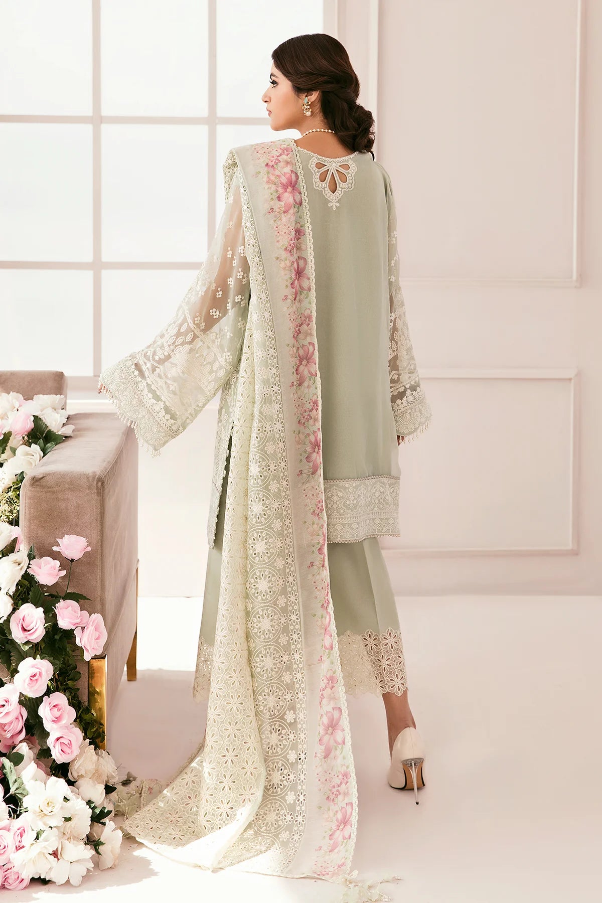 Baroque Chantelle Unstitched 3 Piece Embroidered Chiffon Suit Vol 11-01 Brand Mafia by Zonash