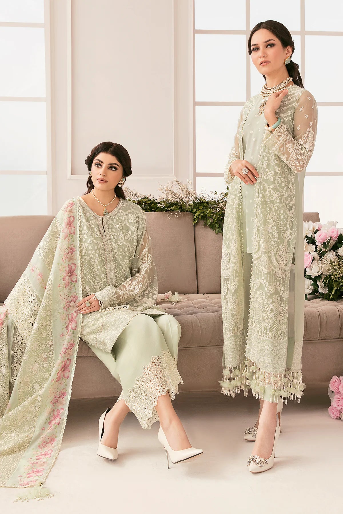 Baroque Chantelle Unstitched 3 Piece Embroidered Chiffon Suit Vol 11-01 Brand Mafia by Zonash