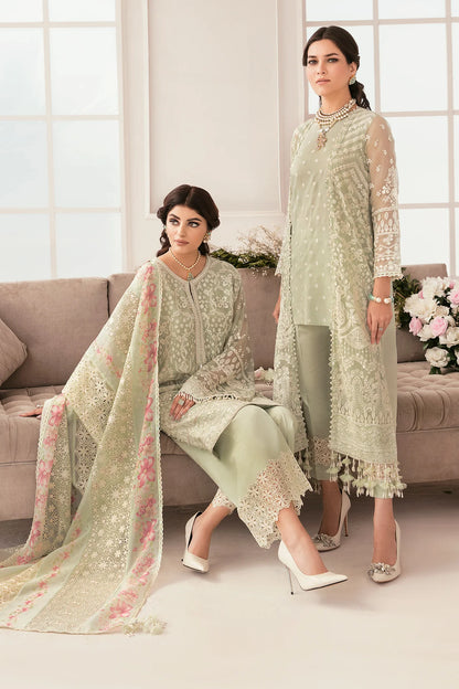 Baroque Chantelle Unstitched 3 Piece Embroidered Chiffon Suit Vol 11-01 Brand Mafia by Zonash