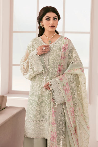 Baroque Chantelle Unstitched 3 Piece Embroidered Chiffon Suit Vol 11-01 Brand Mafia by Zonash