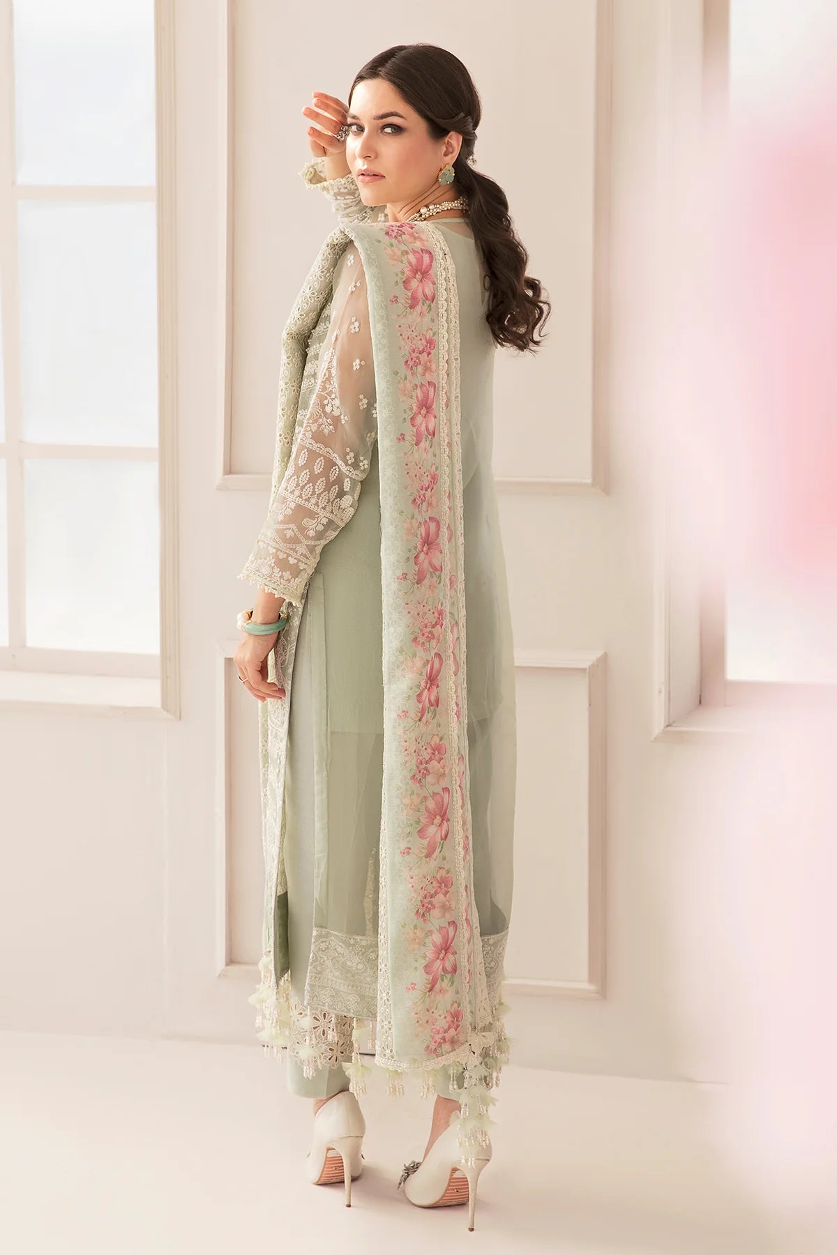 Baroque Chantelle Unstitched 3 Piece Embroidered Chiffon Suit Vol 11-01 Brand Mafia by Zonash