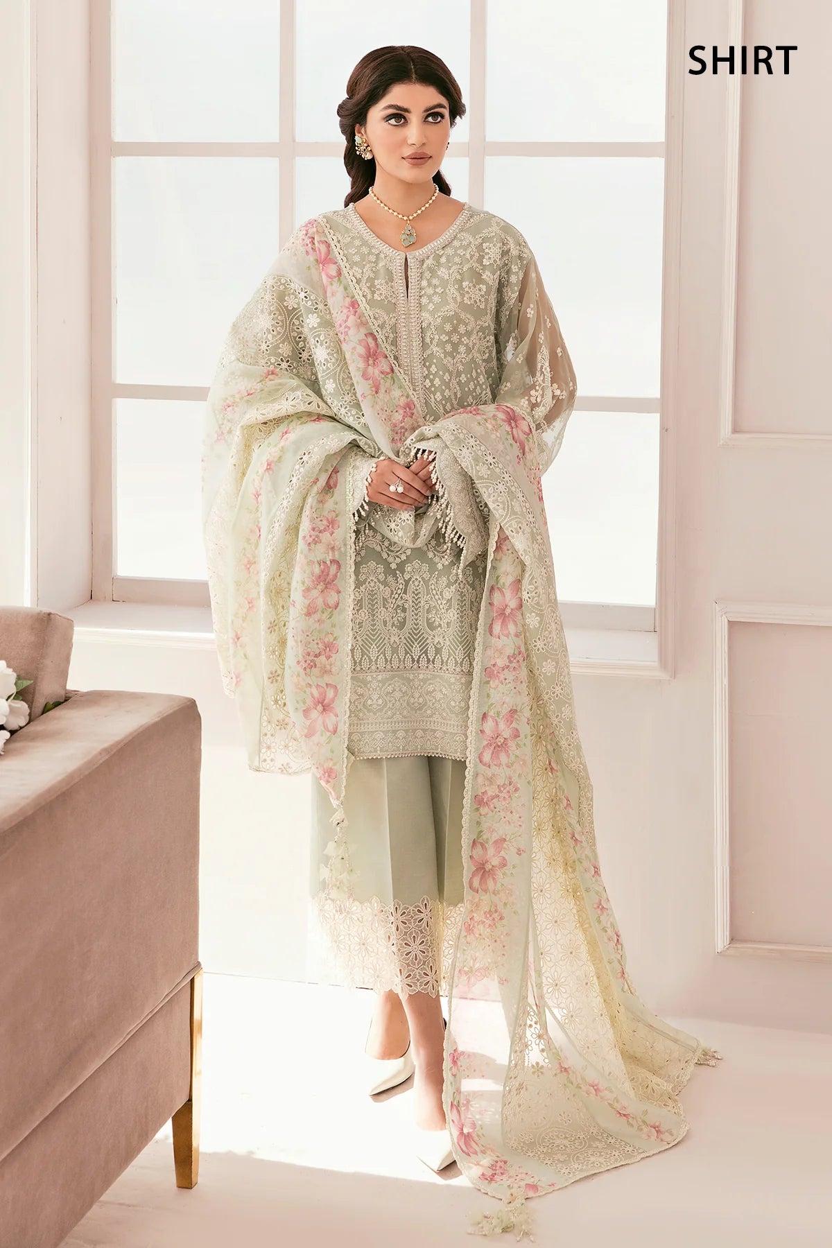 Baroque Chantelle Unstitched 3 Piece Embroidered Chiffon Suit Vol 11-01 Brand Mafia by Zonash