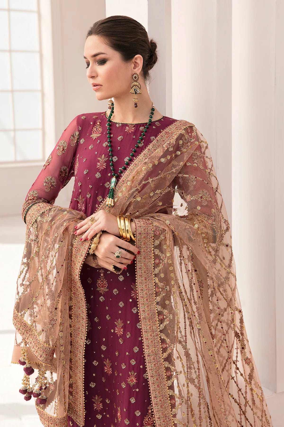 Baroque Chantelle Unstitched 3 Piece Embroidered Chiffon Suit Vol 11-02 Brand Mafia by Zonash