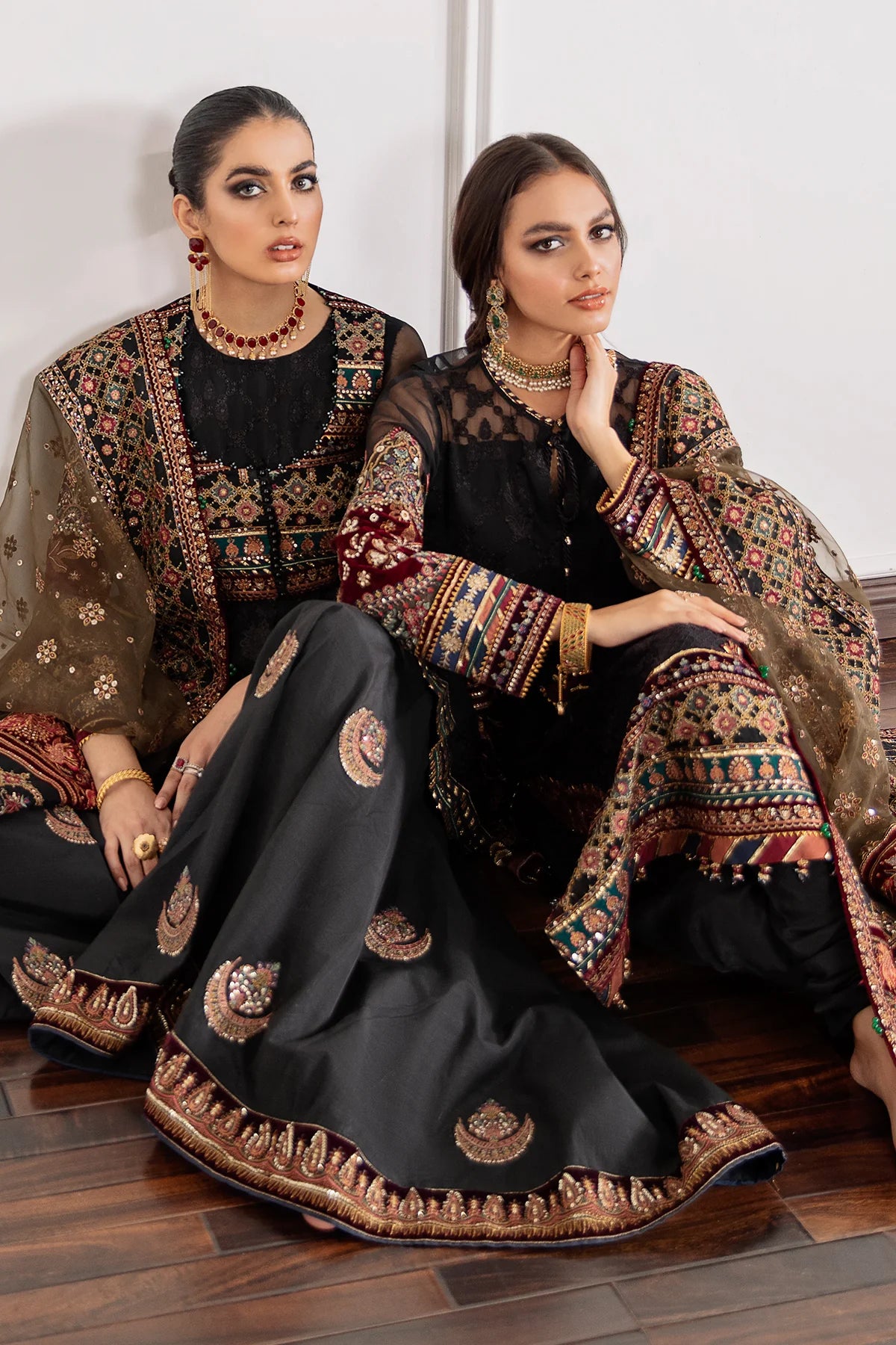 Baroque Chantelle Unstitched 3 Piece Embroidered Chiffon Suit Vol 9-04 Brand Mafia by Zonash