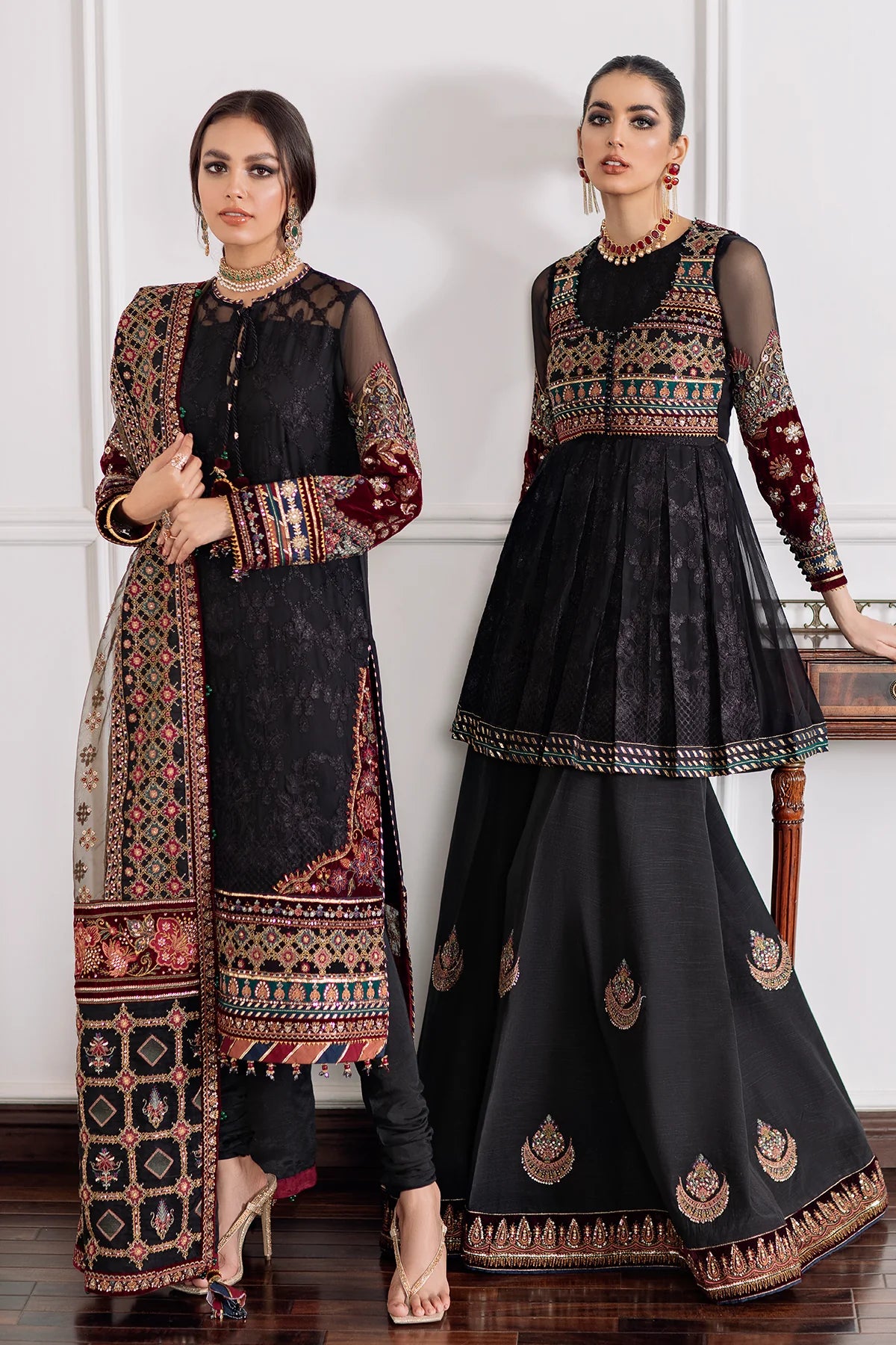 Baroque Chantelle Unstitched 3 Piece Embroidered Chiffon Suit Vol 9-04 Brand Mafia by Zonash