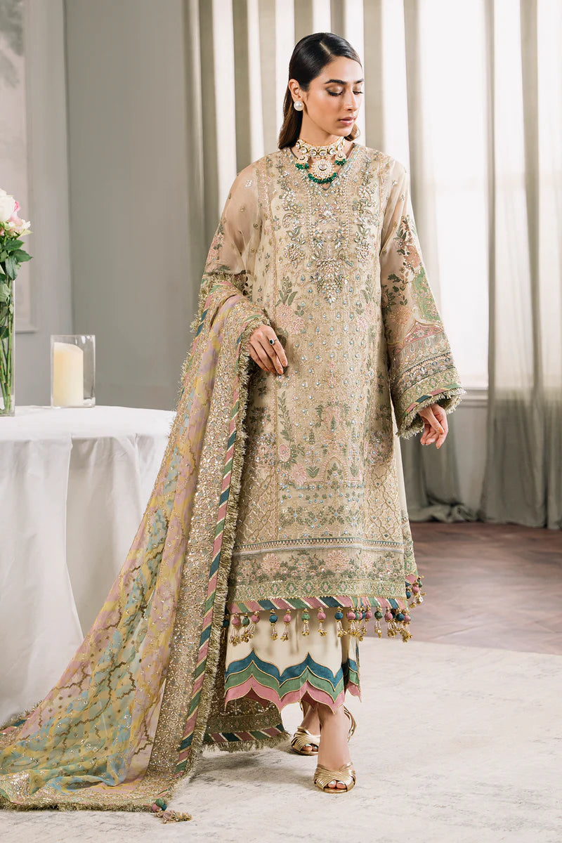 Baroque Chantelle Unstitched 3 Piece Embroidered Masuri Suit - BQU-CH12-D04 - Luxury Wedding Collection - Brand Mafia by Zonash