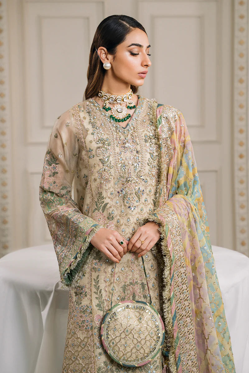 Baroque Chantelle Unstitched 3 Piece Embroidered Masuri Suit - BQU-CH12-D04 - Luxury Wedding Collection - Brand Mafia by Zonash