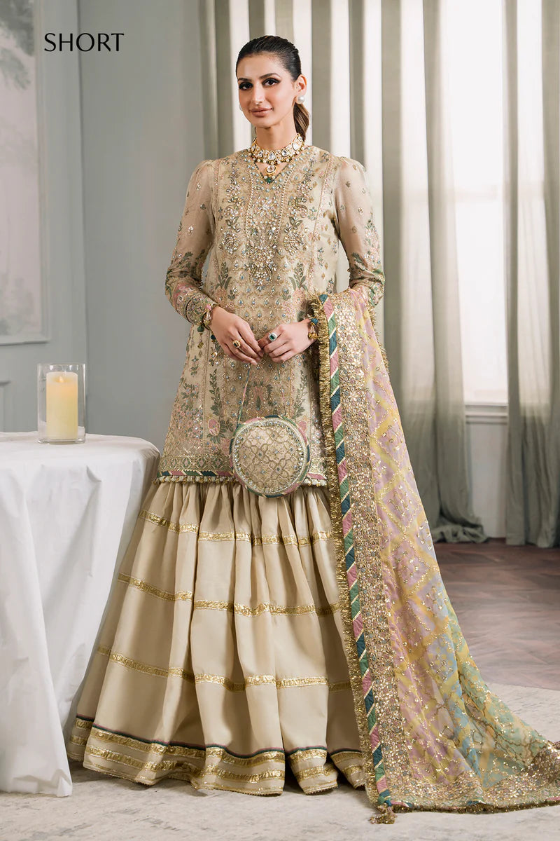 Baroque Chantelle Unstitched 3 Piece Embroidered Masuri Suit - BQU-CH12-D04 - Luxury Wedding Collection - Brand Mafia by Zonash