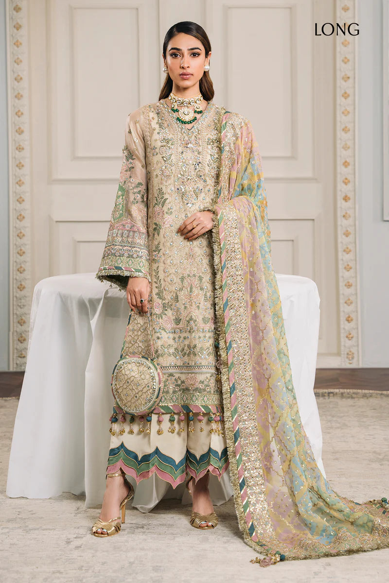 Baroque Chantelle Unstitched 3 Piece Embroidered Masuri Suit - BQU-CH12-D04 - Luxury Wedding Collection - Brand Mafia by Zonash