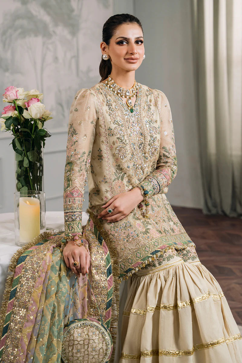 Baroque Chantelle Unstitched 3 Piece Embroidered Masuri Suit - BQU-CH12-D04 - Luxury Wedding Collection - Brand Mafia by Zonash