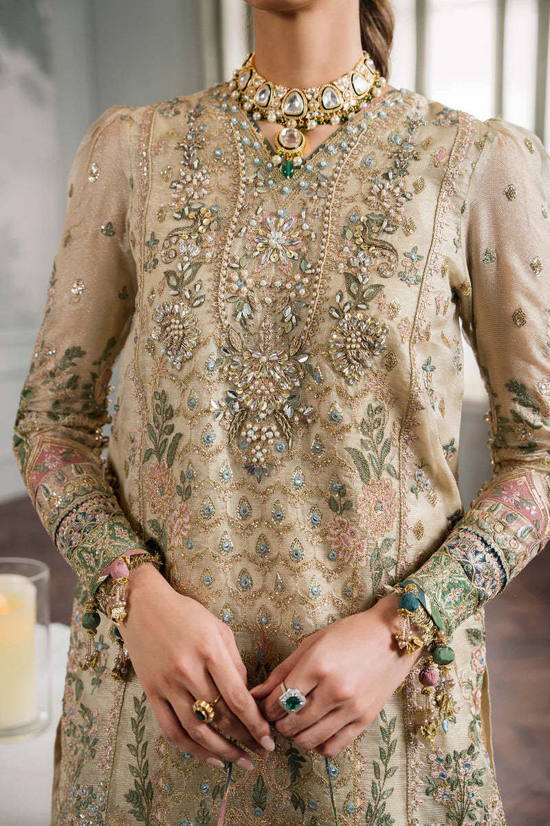 Baroque Chantelle Unstitched 3 Piece Embroidered Masuri Suit - BQU-CH12-D04 - Luxury Wedding Collection - Brand Mafia by Zonash