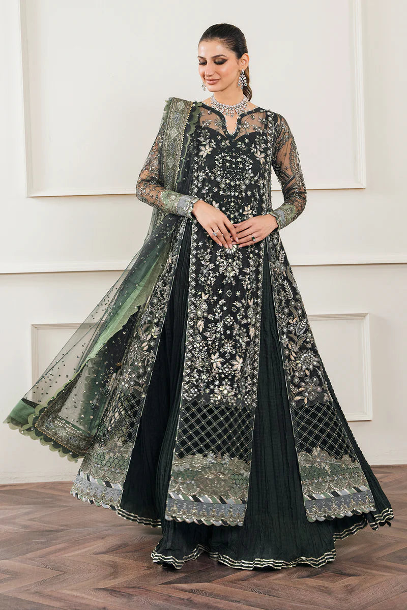 Baroque Chantelle Unstitched 3 Piece Embroidered Net Suit - BQU-CH12-D05 - Luxury Wedding Collection - Brand Mafia by Zonash