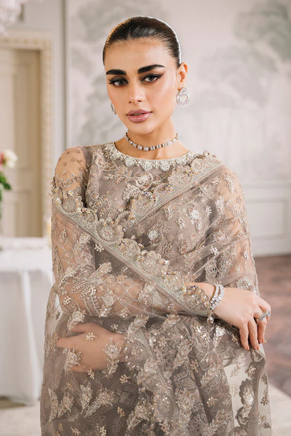 Baroque Chantelle Unstitched 3 Piece Embroidered Net Suit - BQU-CH12-D06 - Luxury Wedding Collection - Brand Mafia by Zonash