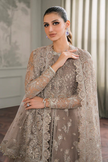 Baroque Chantelle Unstitched 3 Piece Embroidered Net Suit - BQU-CH12-D06 - Luxury Wedding Collection - Brand Mafia by Zonash