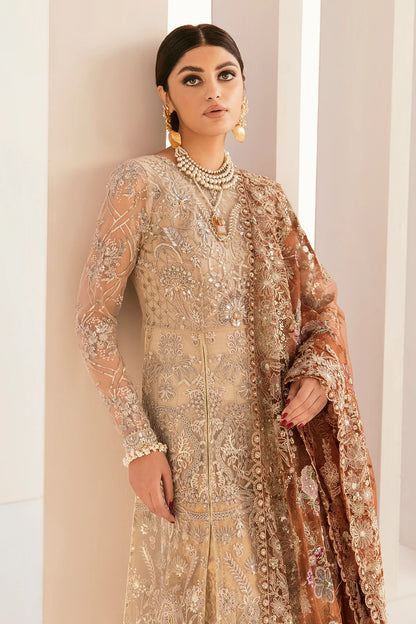 Baroque Chantelle Unstitched 3 Piece Embroidered Net Suit Vol 11-03 Brand Mafia by Zonash