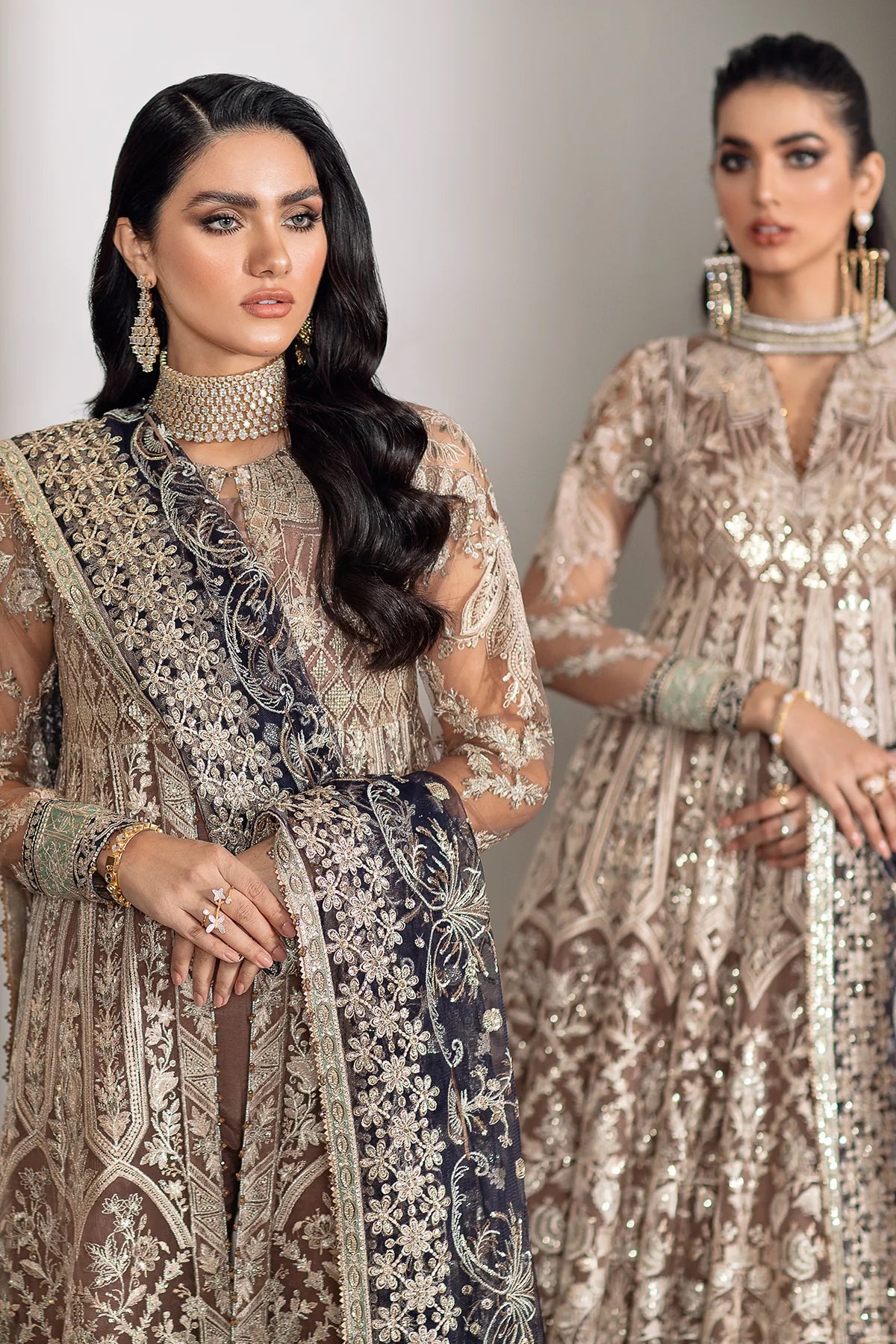 Baroque Chantelle Unstitched 3 Piece Embroidered Net Suit Vol 9-07 Brand Mafia by Zonash