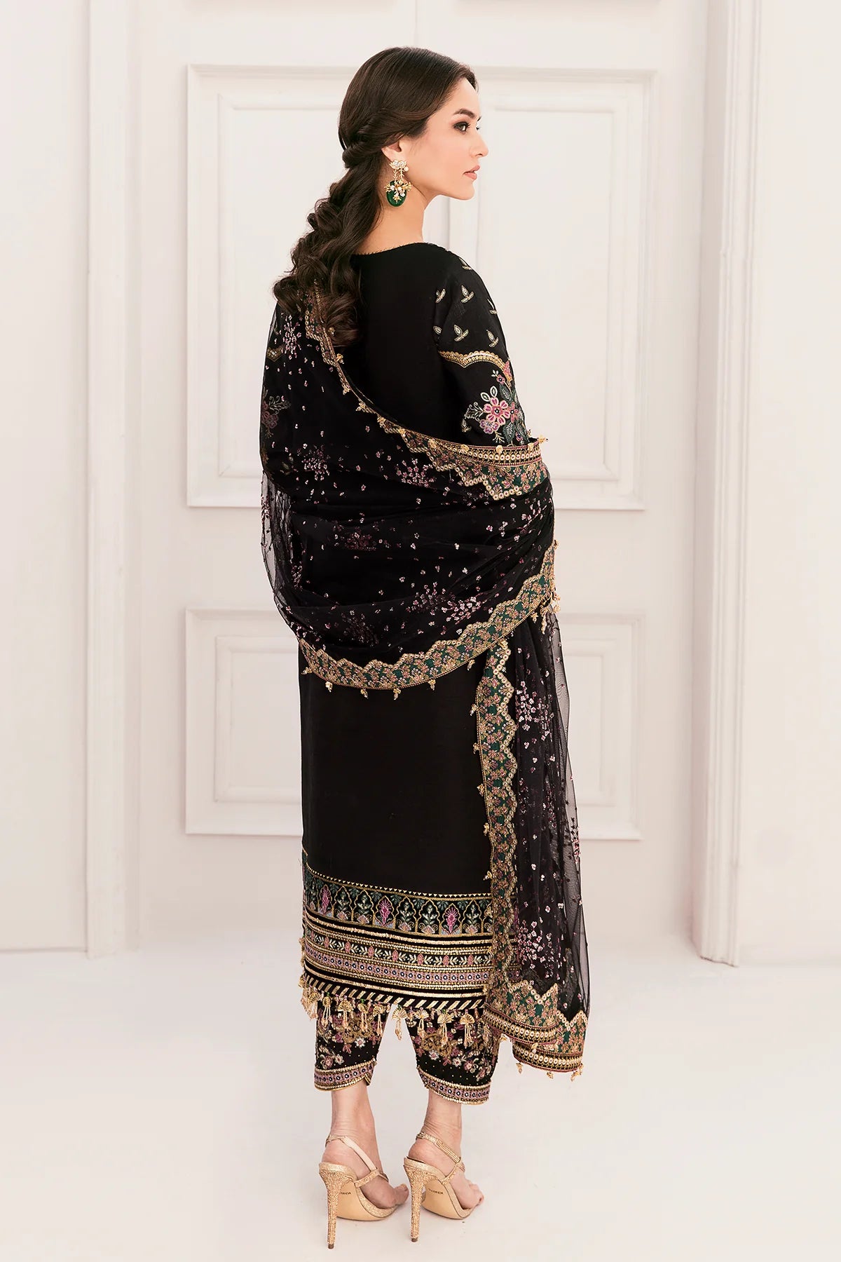 Baroque Chantelle Unstitched 3 Piece Embroidered Silk Suit Vol 11-04 Brand Mafia by Zonash