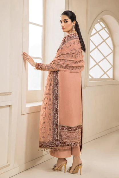 Baroque-FarashaUnstitched2-PieceEmbroideredChiffonSuitFSH23LAD-02Carnelian-FormalCollection