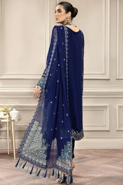 Baroque - Farasha Unstitched 2 Piece Embroidered Chiffon Suit - Giselle - Formal Collection Brand Mafia by Zonash