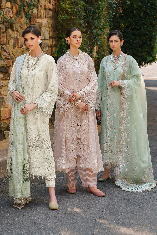 Baroque Unstitched 3 Piece Embroidered Printed Lawn Suit BQ24SL D-01 - Summer Collection Brand Mafia by Zonash