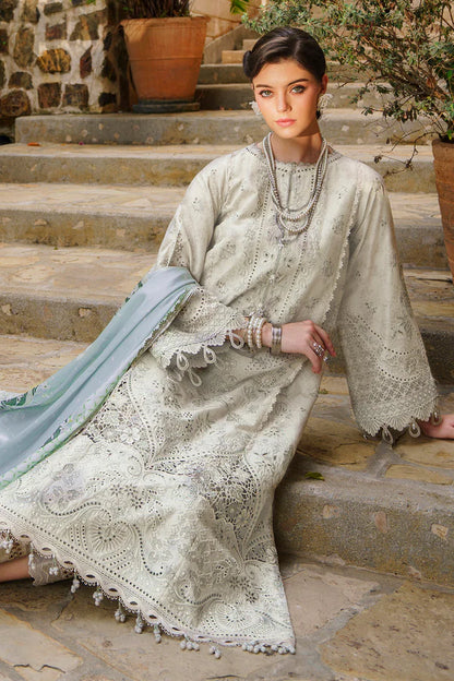 Baroque Unstitched 3 Piece Embroidered Printed Lawn Suit BQ24SL D-01 - Summer Collection Brand Mafia by Zonash