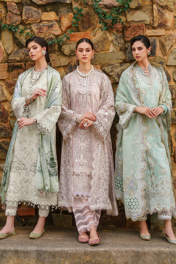 Baroque Unstitched 3 Piece Embroidered Printed Lawn Suit BQ24SL D-01 - Summer Collection Brand Mafia by Zonash