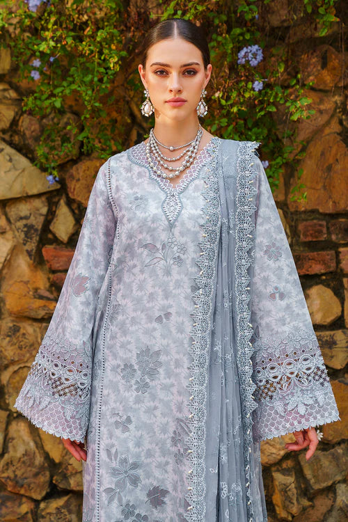 Baroque Unstitched 3 Piece Embroidered Printed Lawn Suit BQ24SL D-05 - Summer Collection Brand Mafia by Zonash