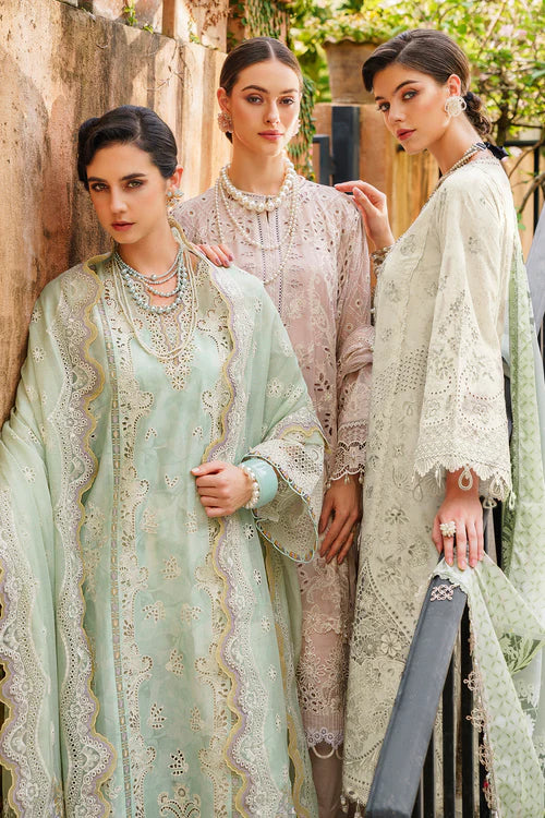 Baroque Unstitched 3 Piece Embroidered Swiss Lawn Suit BQ24SL D-03 - Summer Collection Brand Mafia by Zonash