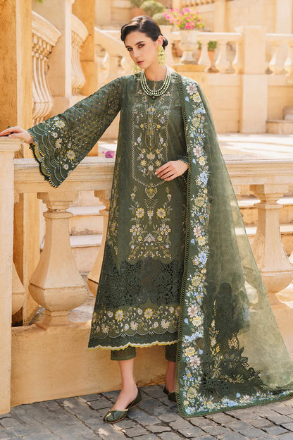 Baroque Unstitched 3 Piece Embroidered Swiss Lawn Suit BQ24SL D-10 - Summer Collection Brand Mafia by Zonash