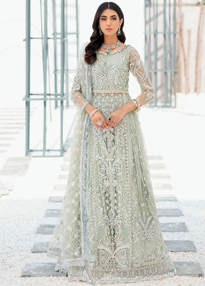 Belle Robe by Emaan Adeel Unstitched 2 Piece Embroidered Net Suit BREA22-5 BL-501 - Luxury Collection Brand Mafia by Zonash